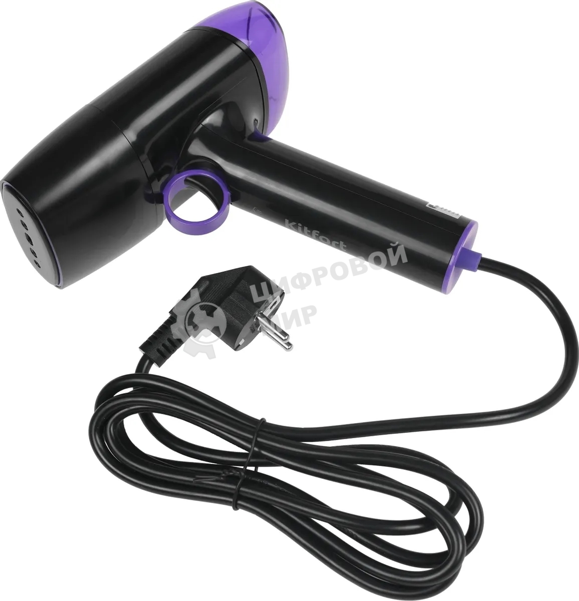 Отпариватель Kitfort КТ-9114 черный/фиолетовый, 1500 Вт, 20 г/мин, 0.11 л