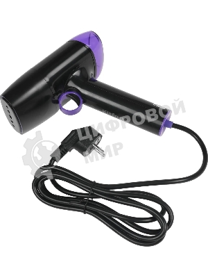 Отпариватель Kitfort КТ-9114 черный/фиолетовый, 1500 Вт, 20 г/мин, 110 мл