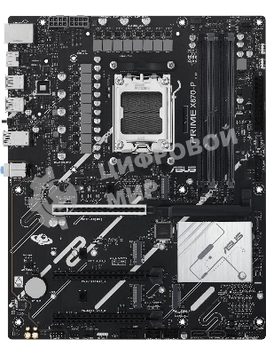 Материнская плата ASUS PRIME X870-P, AM5, AMD X870, 4xDDR5, 2xSATA, 4xM.2, 1xPCIe 5.0 x16, 2xPCIe 4.0 x1, 1xHDMI, 2xUSB-C, 1x 2.5Gb LAN, 4xUSB-A 3.2 Gen 1, 1xUSB-A 3.2 Gen 2, 4xUSB-A 2.0, 3x3.5 мм, 7.1, ATX