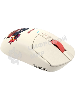 Мышь беспроводная/проводная A4Tech Bloody R72 Ultra Duo Proxy Boom бежевый, 20000 dpi, USB Type-A/Type-C, радиоканал, кнопки-7