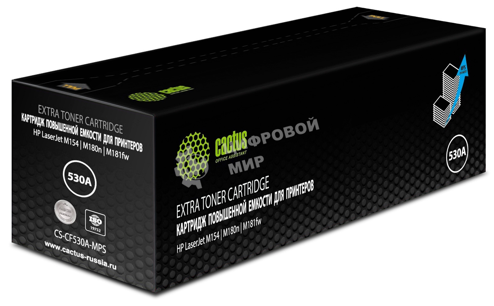 Картридж лазерный Cactus CS-CF530A-MPS черный (3300стр.) для HP LaserJet M154/M180n/M181fw