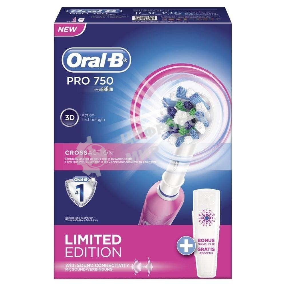 Электрическая зубная щетка PRO 750 LTD EDIT PINK Oral-B