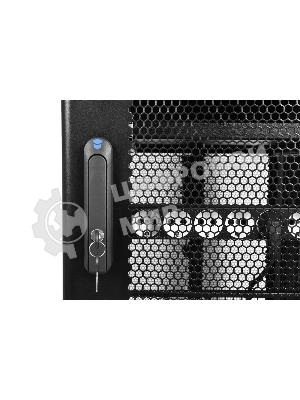 Шкаф серверный ПРОФ напольный 48U (600x1200) дверь перфор., задние двойные