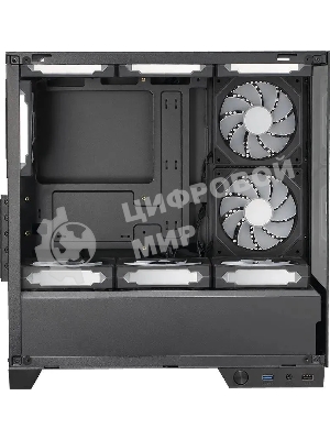 Компьютерный корпус AeroCool/Formula Cristal Z1M черный без БП mATX 2xUSB 2.0 1xUSB 3.0 audio bott PSU