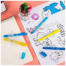 Масляная пастель Deli 72054 с поворотным механизмом, 12 цветов, длина 130мм, диаметр 13мм, пластиковая туба