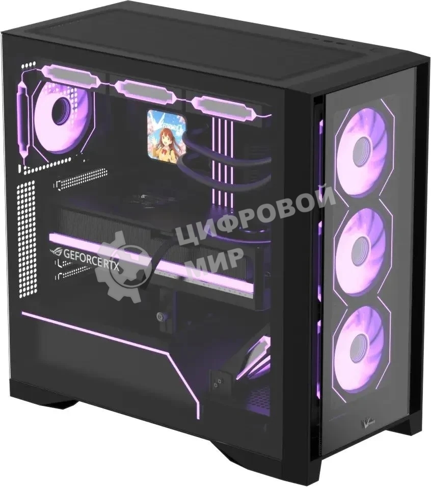 Компьютерный корпус AeroCool/Formula Air Power G8 черный без БП ATX 2xUSB 3.0 1xUSB3.1 audio bott PSU