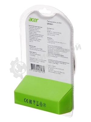 Мышь проводная Acer OMW011 черный/синий, 1200 dpi, USB, кнопки - 3