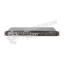 Коммутатор Dahua DH-PFS4226-24ET-360, 24×1 Гбит/с + 2×1 Гбит/с Combo, управляемый