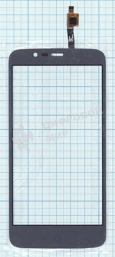 Сенсорное стекло (тачскрин) для ZTE Blade A310, серое