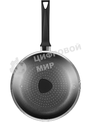 Сковорода Rondell Arabesco RDA-578, 26 см, с крышкой, серый