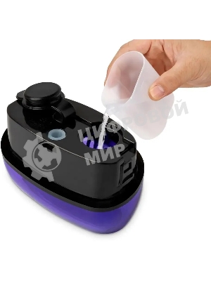 Отпариватель Kitfort КТ-9114 черный/фиолетовый, 1500 Вт, 20 г/мин, 110 мл