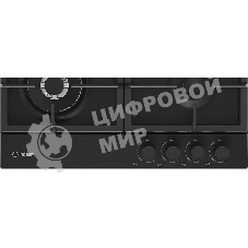 Газовая варочная поверхность Indesit THPM 642 WS/BL/I, черный