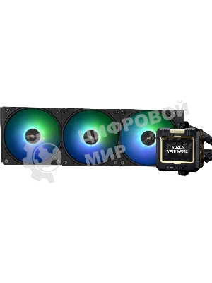 Система жидкостного охлаждения Thermalright Frozen Warframe 360 ARGB Soc-AM5/AM4/1200/1700/1851 черный 4-pin 29.8dB Al LCD Ret (F-WFRAME-360-BL-ARGB)
