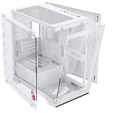 Компьютерный корпус Bloody BD-CC103 белый без БП mATX 7x120мм 1xUSB 2.0 1xUSB 3.0 audio bott PSU