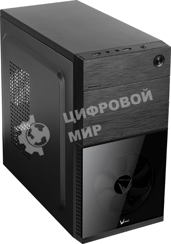 Компьютерный корпус Aerocool/Formula Cs-105, mATX, без БП, 187x361x355мм (ШxГxВ), USB 3.0 x1, USB 2.0 x1, металл 0,5мм, 120-мм вентилятор в комплекте, черный