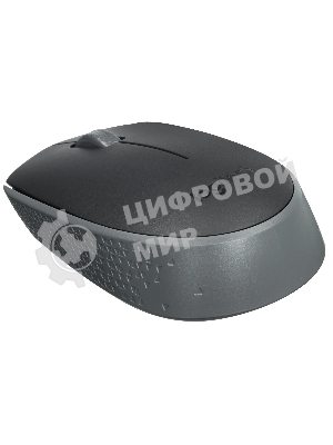 Мышь беспроводная Logitech M170 черный/темно-серый, 1000 dpi, радиоканал, USB, кнопки - 3