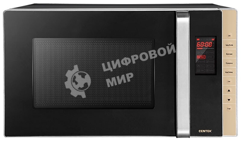 Микроволновая печь Centek CT-1561 черный, 23 л, 1300 Вт, переключатели - сенсор, кнопки