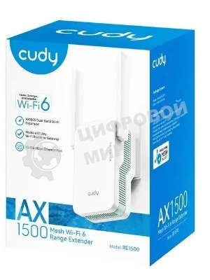 Ретранслятор Wi-Fi сигнала Cudy AX1500 Wi-Fi 6 Mesh Repeater