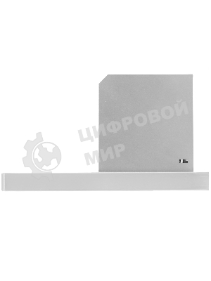 Вытяжка каминная Elikor Квадра 90Н-650-К3Д серебристый, 90 см, 650 куб. м/ч, 56 дБ