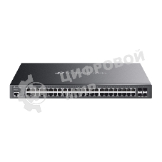 Коммутатор TP-Link SG3452XMPP, 48×1 Гбит/с PoE + 4×10 Гбит/с SFP+ Uplink, управляемый