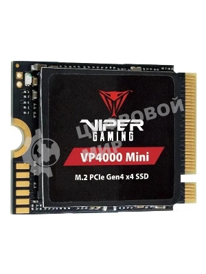 Накопитель SSD Patriot VP4000 Mini, 1Tb, PCIe 4.0 x4, M.2 2230, NVMe, R/W 5000/3500, с радиатором