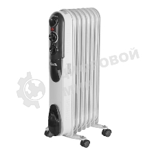 Обогреватель масляный Ресанта ОМПТ-7Н (7 секций) белый, 1500 Вт, 15 м2, термостат 67/3/3