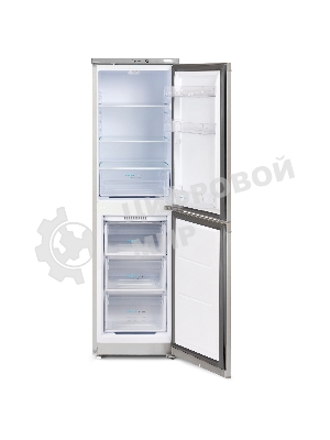 Холодильник Бирюса M420 металлик двухкамерный 125/80л морозилка снизу