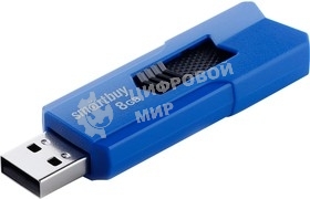 Флешка USB Smartbuy STREAM Blue (SB8GbST-B), 8Gb, USB 2.0, R/W 25/15, синий/черный