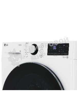 Стиральная машина LG F2V9FW9W белая, загрузка фронтальная 9 кг, 1200 об/мин, класс A