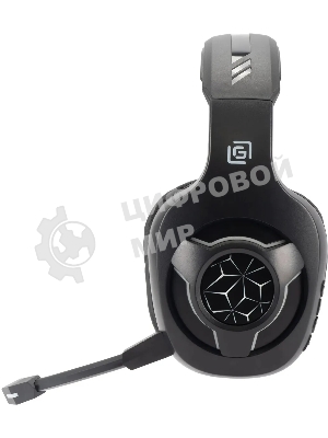 Гарнитура беспроводная/проводная с микрофоном Оклик HS-L575G черный накладные BT оголовье (1895253)