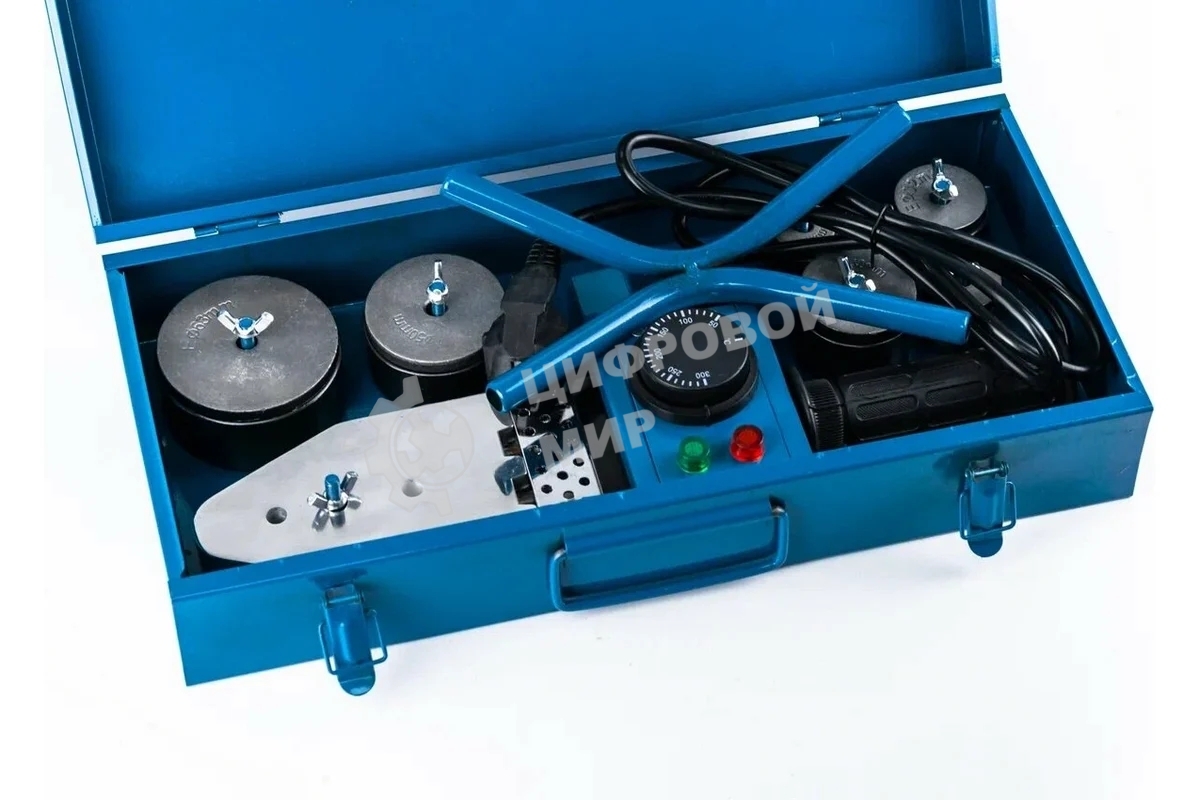 Аппарат для сварки пластиковых труб ЗУБР АСТ-2000 1000/2000Вт 50-300С насадки 20 25 32 40 50 63мм