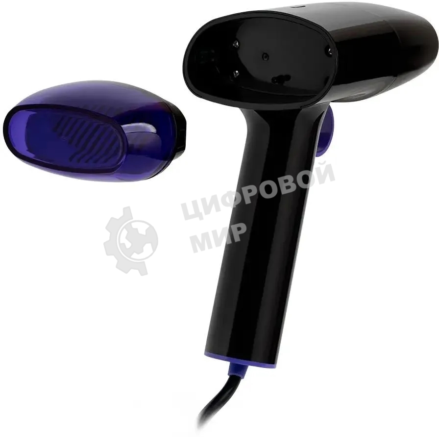 Отпариватель Kitfort КТ-9114 черный/фиолетовый, 1500 Вт, 20 г/мин, 0.11 л
