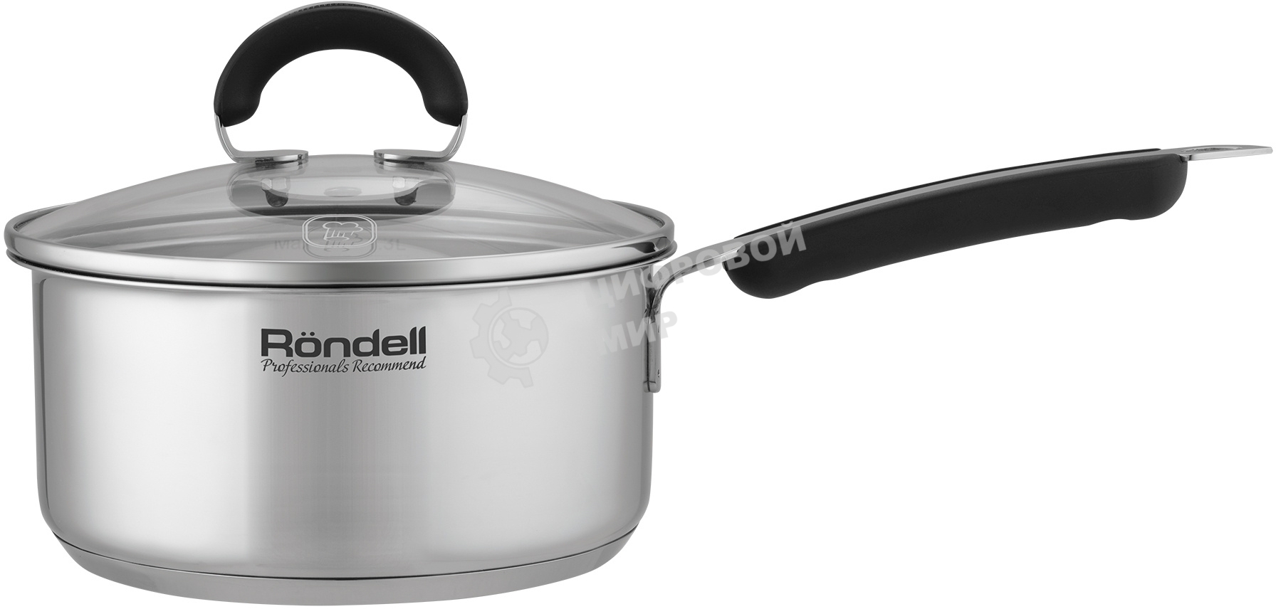 Ковш Rondell Brando RDS-1803 1.3 л. d=16 см (с крышкой)