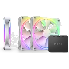 Комплект вентиляторов для корпуса Case Cooler NZXT F120 RGb DUO Triple Pack (120x120x25мм, 4-pin PWM, RGb, 48.58CFM, 29dBA, 1800RPM, белый, 3pcs)