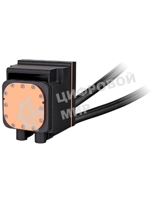 Система жидкостного охлаждения Thermaltake MAGFloe 420 Ultra ARGB Soc-AM5/AM4/1200/1700/1851 черный 4-pin 34.5dB Al+Cu LCD Ret (CL-W451-PL14SW-A)