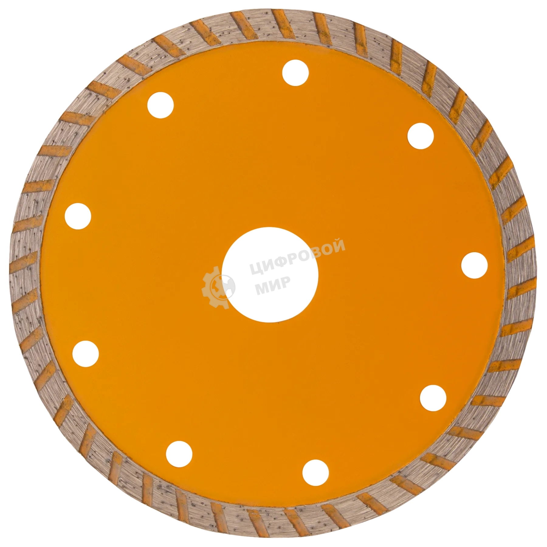 Диск алмазный отрезной Denzel ф125 х 22,2 мм, турбо, сухое резание