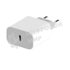 Сетевое зарядное устройство Maxvi CHL-601PD 18W, 3A, QC 3.0, PD 3.0, 1xUSB-C, белый