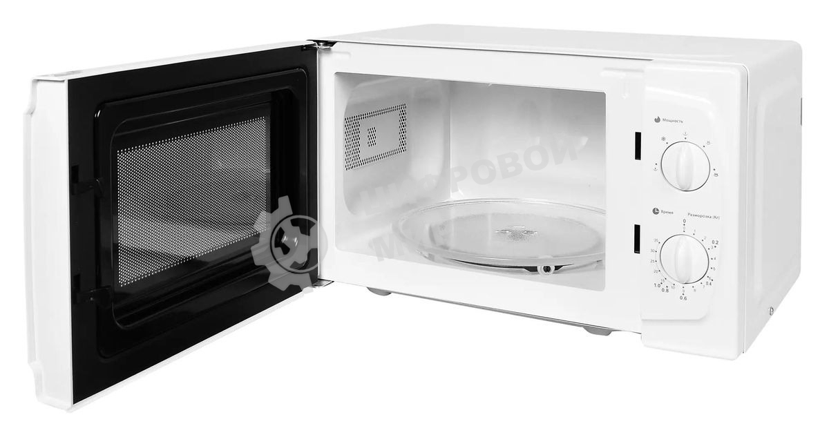 Микроволновая печь Starwind SWM5520 белый, 20 л, 700 Вт, переключатели - поворотный механизм