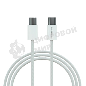 Кабель MORE CHOICE (4620202550378) K75a USB 3.0A PD 60W для Type-C Type-C нейлон 2м белый