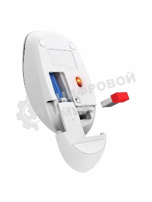 Мышь беспроводная Defender Velvet MB-406 белый, 1600 dpi, радиоканал, Bluetooth, USB, кнопки - 4