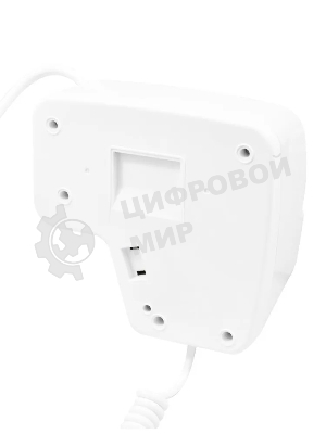 Фен Puff 1201B белый, 1200 Вт, с доп. розеткой