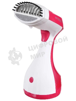 Отпариватель Hyundai H-HS02123 белый/вишневый, 1650 Вт, 28 г/мин, 300 мл