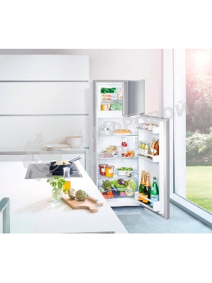 Холодильник Liebherr CTELE 2531-26 001 серебристый двухкамерный 189/44л морозилка сверху