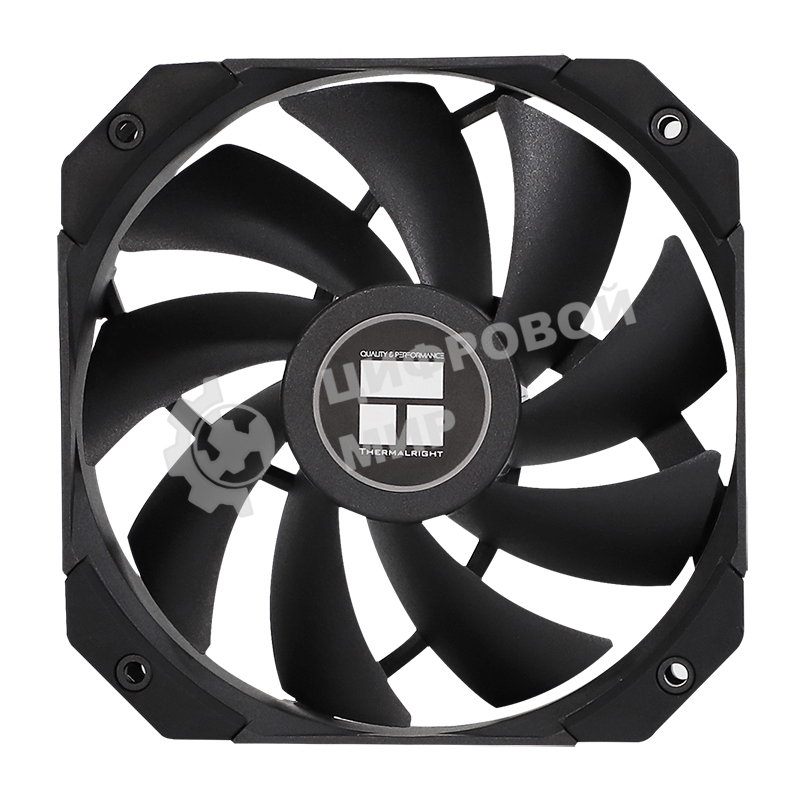 Вентилятор для корпуса Thermalright TL-D12B черный, 120 мм, 1500 об/мин, 25.2 дБ, 4 pin