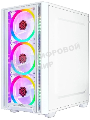 Компьютерный корпус Ginzzu CL620 mATX FAN 4*12FRGb