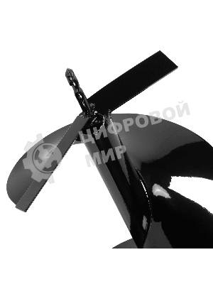 Шнек для грунта Denzel E-250, диаметр 250 мм, длина 800 мм, соединение 20 мм, несъемный нож