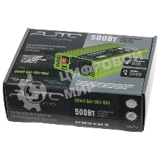 Автомобильный инвертор (преобразователь) постоянного тока 12В в переменный ток 220В, модель QUMO QAI-901-500 (Inv 001), максимальная выходная мощность 500Вт, встроенный разъем USB