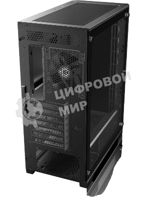 Корпус без блока питания Raijintek ARCADIA 41, Midi-Tower, TG, 1x120мм, 2xUSB-A 3.0 + 1xUSB-C, ATX, mATX, mITX Black