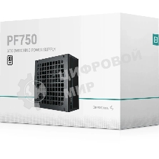 Блок питания Deepcool GAMERSTORM PF750X (ATX 2.52, 750W, PWM 120mm fan, Active PFC+DC to DC, 80+ BRONZE) RET
