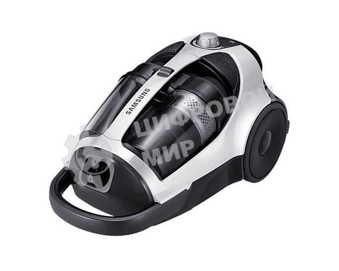 Пылесос Samsung VCC8835V37 белый/черный, 430/2200 Вт, уборка сухая, пылесборник контейнер 2 л
